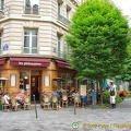 Les Philosophes, a popular restaurant at 28 rue Vieille du Temple
